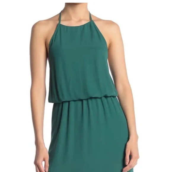 Show Me Your Mumu Heather Halter Maxi Dress - XXS - Elegant Green - Picture 3 of 10